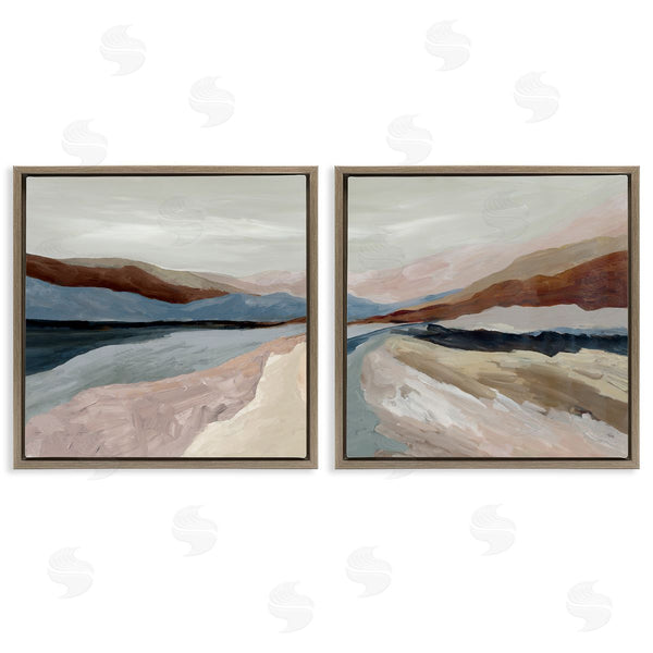 Stupell Industries Jacob Q | Neutral Harmonious Landscapes