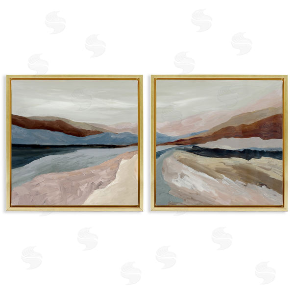 Stupell Industries Jacob Q | Neutral Harmonious Landscapes