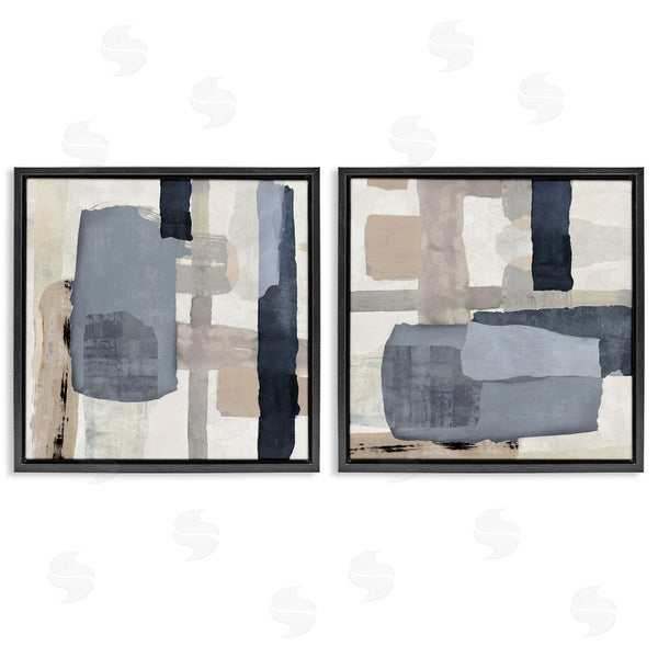 Stupell Industries Jacob Q | Neutral Linear Abstracts