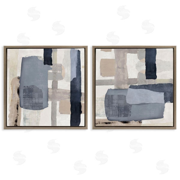 Stupell Industries Jacob Q | Neutral Linear Abstracts