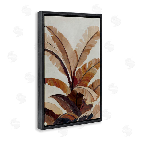 Stupell Industries Jacob Q | Neutral Tropical Fan Leaves Wall Art