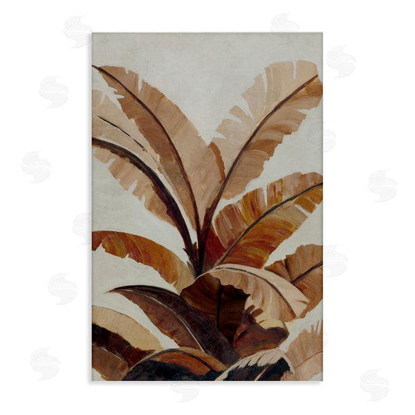 stupell industries Jacob Q | Neutral Tropical Fan Leaves Wall Art
