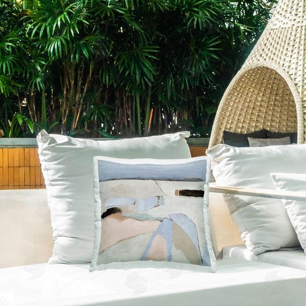 Stupell Industries Jacob Q | Organic Neutral Landscape Printed Throw Pillow