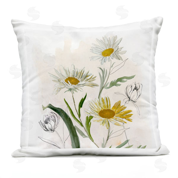 Stupell Industries Jacob Q | Pure Simplicity Daisies Printed Throw Pillow