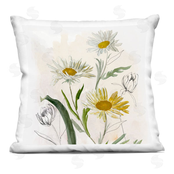 stupell industries Jacob Q | Pure Simplicity Daisies Printed Throw Pillow