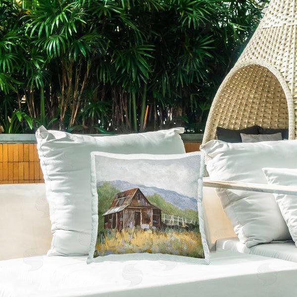 Stupell Industries Jacob Q | Rustic Rural Lodge Printed Throw Pillow
