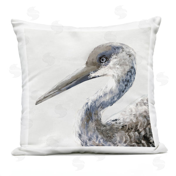 Stupell Industries Jacob Q | Sand Crane Portrait Printed Throw Pillow