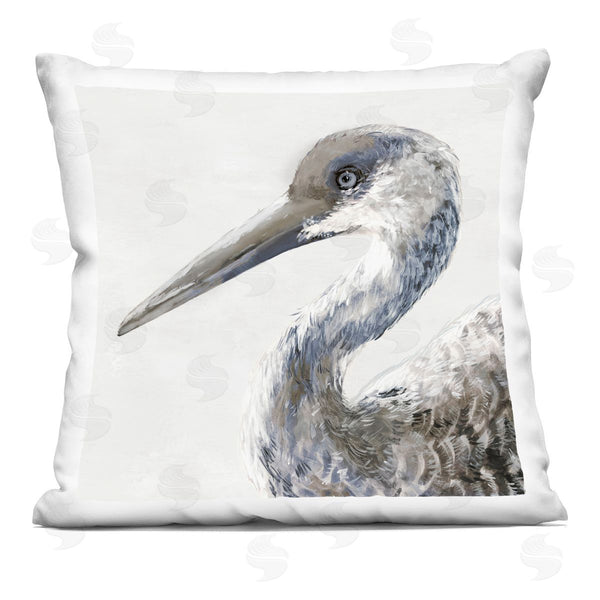 stupell industries Jacob Q | Sand Crane Portrait Printed Throw Pillow