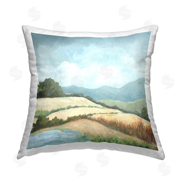 stupell industries Jacob Q | Scenic Rural Hills Printed Throw Pillow