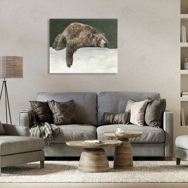 Stupell Industries Jacob Q | Sleepy Woodland Bear Wall Art