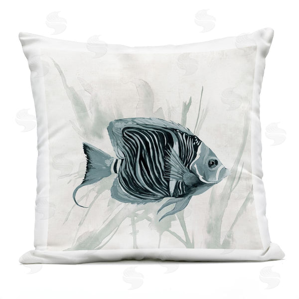 Stupell Industries Jacob Q | Something Fishy Aquatic Printed Throw Pillow