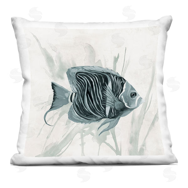 stupell industries Jacob Q | Something Fishy Aquatic Printed Throw Pillow