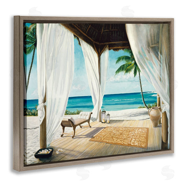 Stupell Industries Jacob Reed | Beach Resort Sea Landscape
