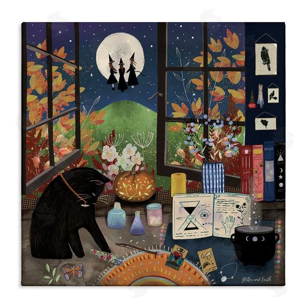 stupell industries Jacqueline Wild | Halloween Witches Autumn Moon Wall Art