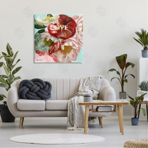 Stupell Industries Jacqueline Wild | Love Romantic Blooming Peonies Wall Art