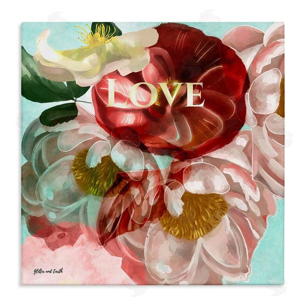 stupell industries Jacqueline Wild | Love Romantic Blooming Peonies Wall Art