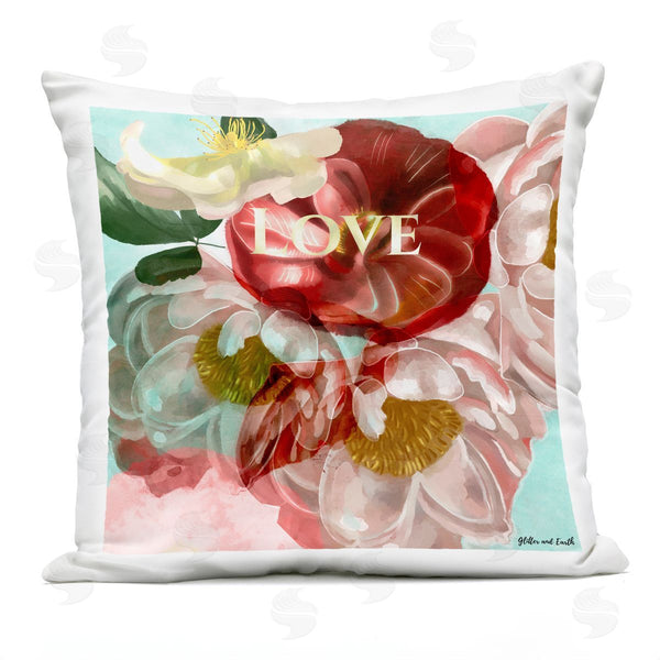 Stupell Industries Jacqueline Wild | Love Vibrant Flower Blossoms Printed Throw Pillow
