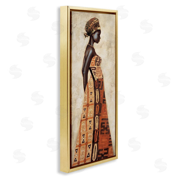Stupell Industries Jacques Leconte | Elegant African Woman In Dress Wall Art
