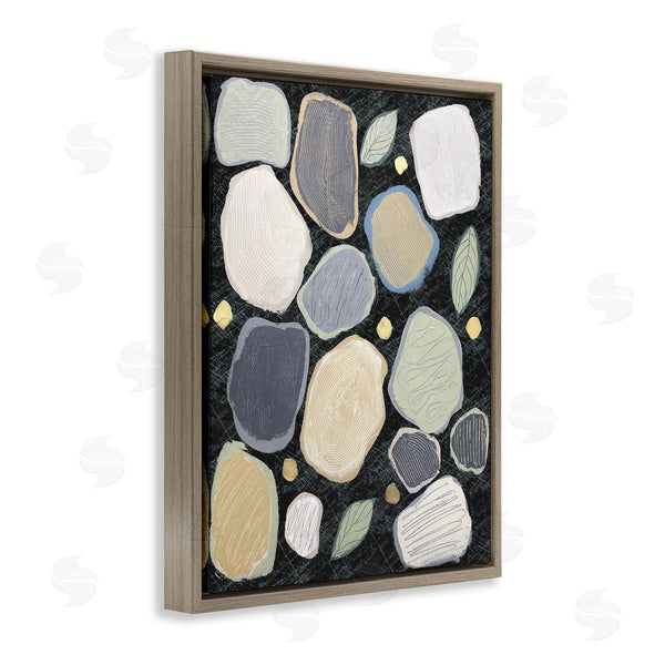 Stupell Industries Jade Reynolds | Abstract Pebbles & Leaves Wall Art