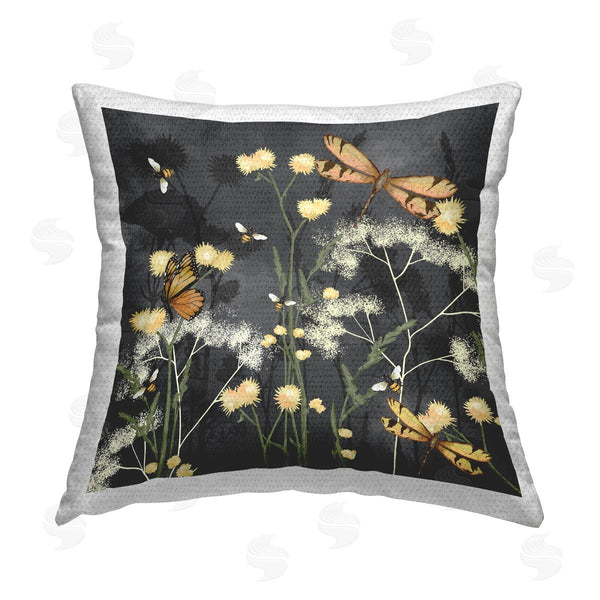 Stupell Industries Jade Reynolds | Botanicals On Grey Printed Throw Pillow