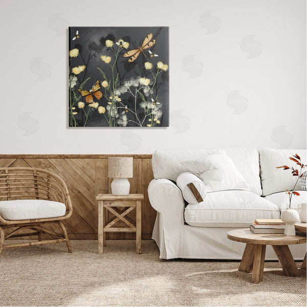 Stupell Industries Jade Reynolds | Herbs & Insects On Grey Wall Art