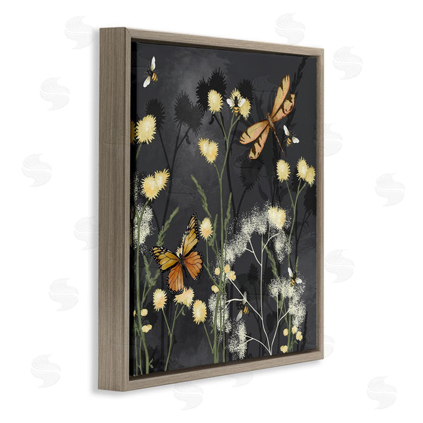 Stupell Industries Jade Reynolds | Herbs & Insects On Grey Wall Art