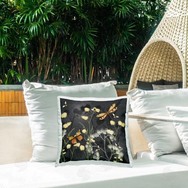 Stupell Industries Jade Reynolds | Insects In Meadow Printed Throw Pillow