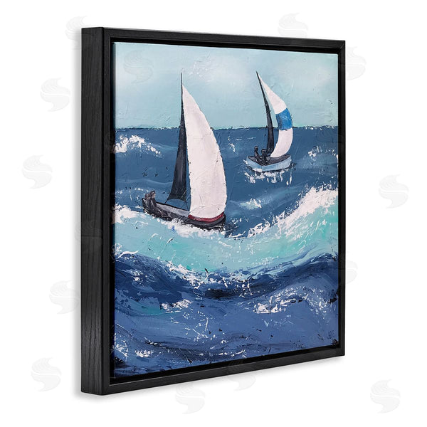 Stupell Industries Jade Reynolds | Sailing Sea Waves Splashing Wall Art