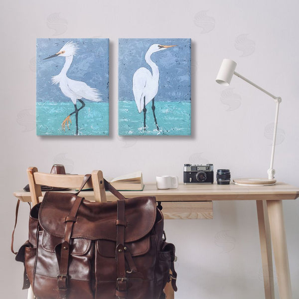 Stupell Industries Jade Reynolds | Snowy Egret Pond Wall Art