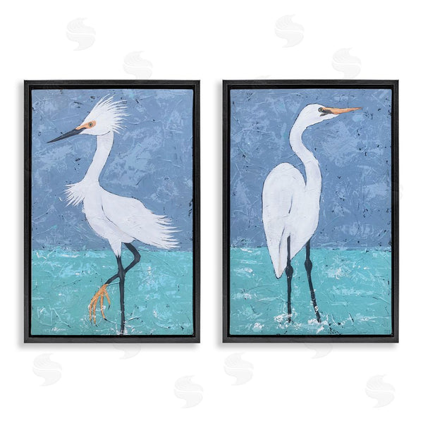 Stupell Industries Jade Reynolds | Snowy Egret Pond Wall Art