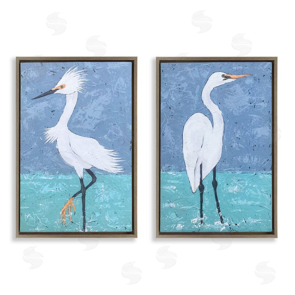 Stupell Industries Jade Reynolds | Snowy Egret Pond Wall Art