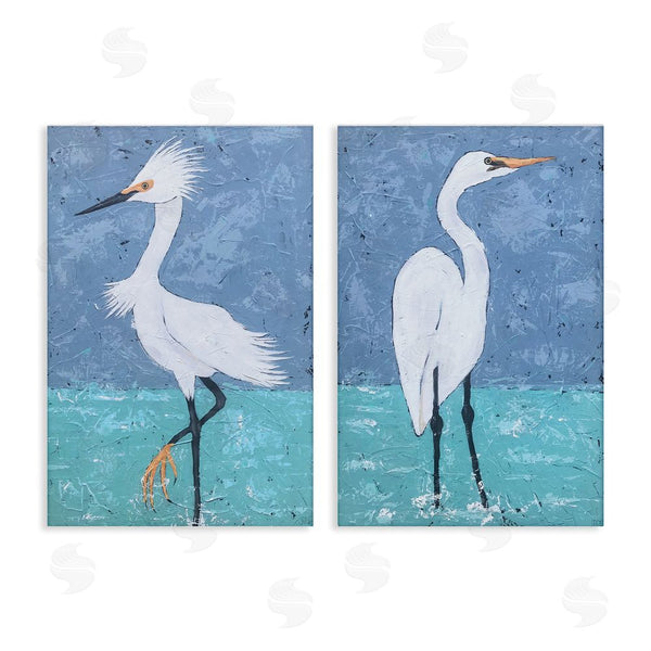 stupell industries Jade Reynolds | Snowy Egret Pond Wall Art