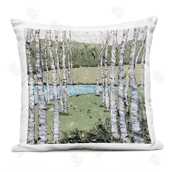 Stupell Industries Jade Reynolds | Thoughts Of Summer Landscape Printed Throw Pillow
