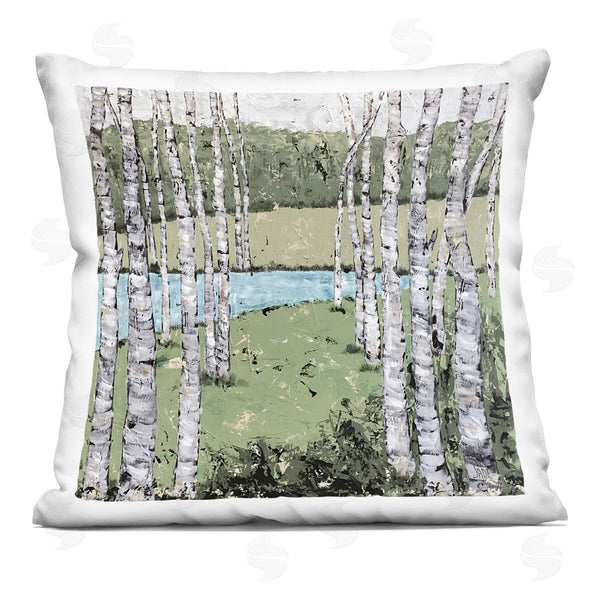 stupell industries Jade Reynolds | Thoughts of Summer Landscape Printed Throw Pillow