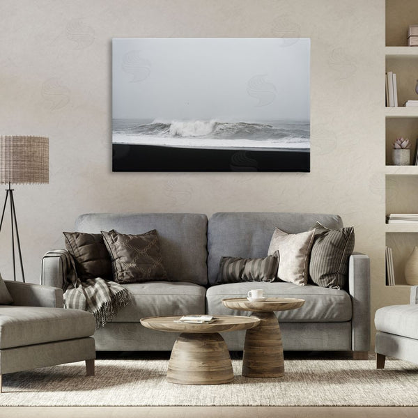 Stupell Industries Jade Sharp Photo | Black Sand Beach Waves