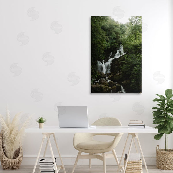 Stupell Industries Jade Sharp Photo | Cascading Waterfall In Forest