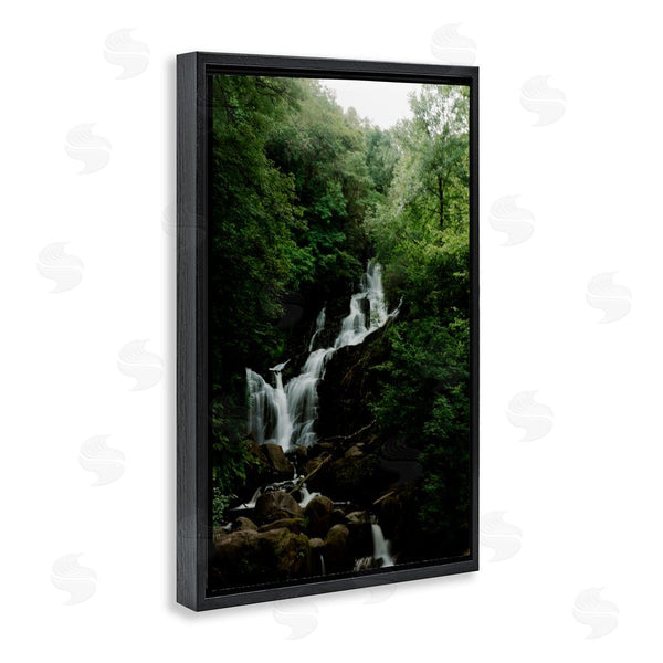 Stupell Industries Jade Sharp Photo | Cascading Waterfall In Forest