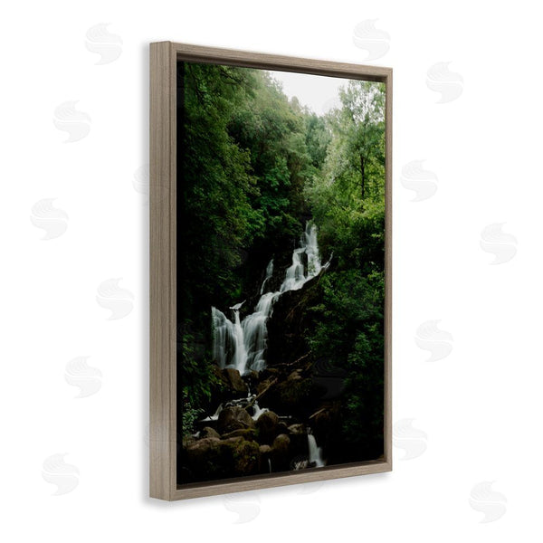 Stupell Industries Jade Sharp Photo | Cascading Waterfall In Forest