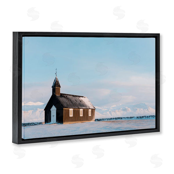 Stupell Industries Jade Sharp Photo | Church On Vast Snowscape