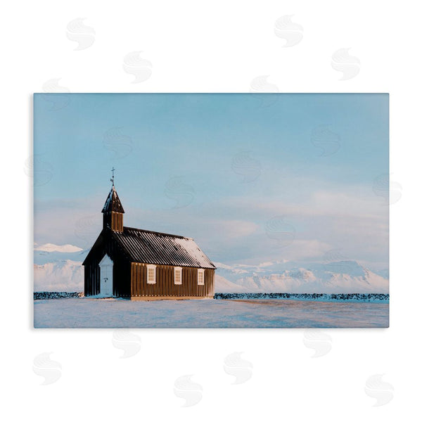 stupell industries Jade Sharp Photo | Church on Vast Snowscape
