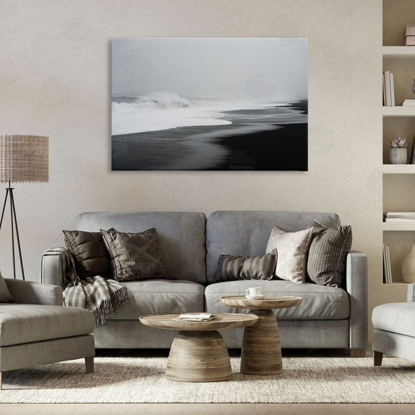 Stupell Industries Jade Sharp Photo | Cresting Waves Black Sand Coast