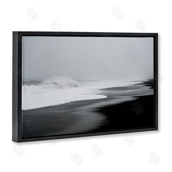 Stupell Industries Jade Sharp Photo | Cresting Waves Black Sand Coast