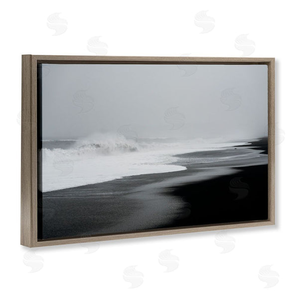 Stupell Industries Jade Sharp Photo | Cresting Waves Black Sand Coast