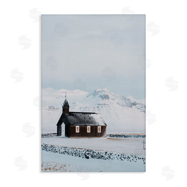 stupell industries Jade Sharp Photo | Icelandic Church Snowscape
