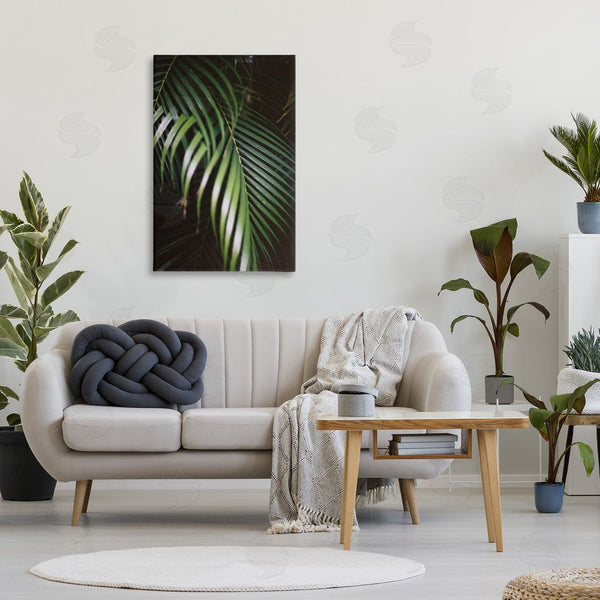 Stupell Industries Jade Sharp Photo | Palm Leaves Weaving Together