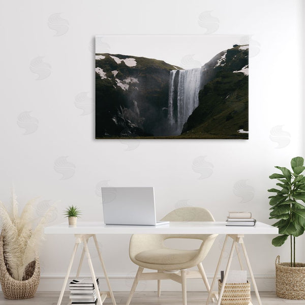 Stupell Industries Jade Sharp Photo | Serene Icelandic Waterfall