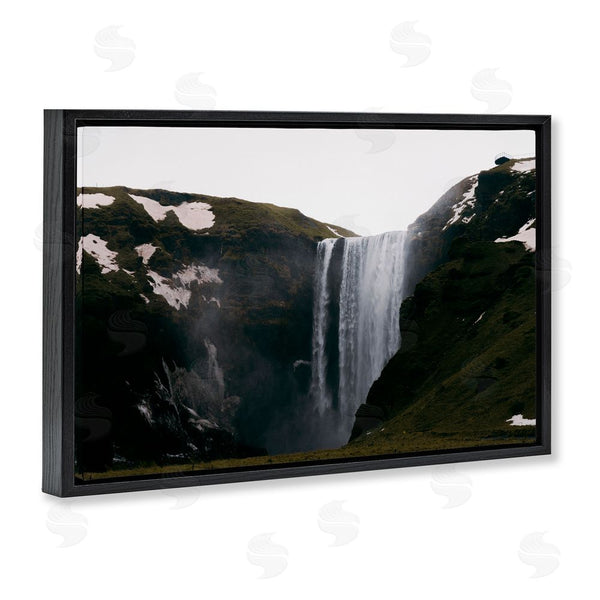 Stupell Industries Jade Sharp Photo | Serene Icelandic Waterfall