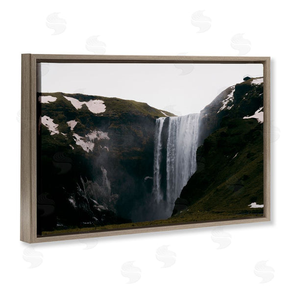 Stupell Industries Jade Sharp Photo | Serene Icelandic Waterfall