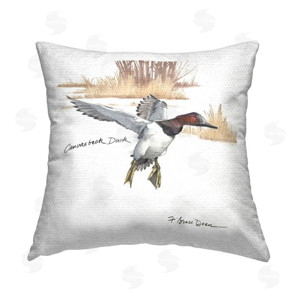 Stupell Industries Jadei Graphics | Canvasback Duck Flying Printed Throw Pillow