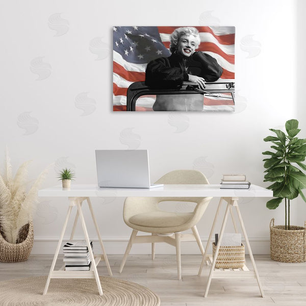 Stupell Industries Jadei Graphics | Marilyn & Waving Flag Wall Art